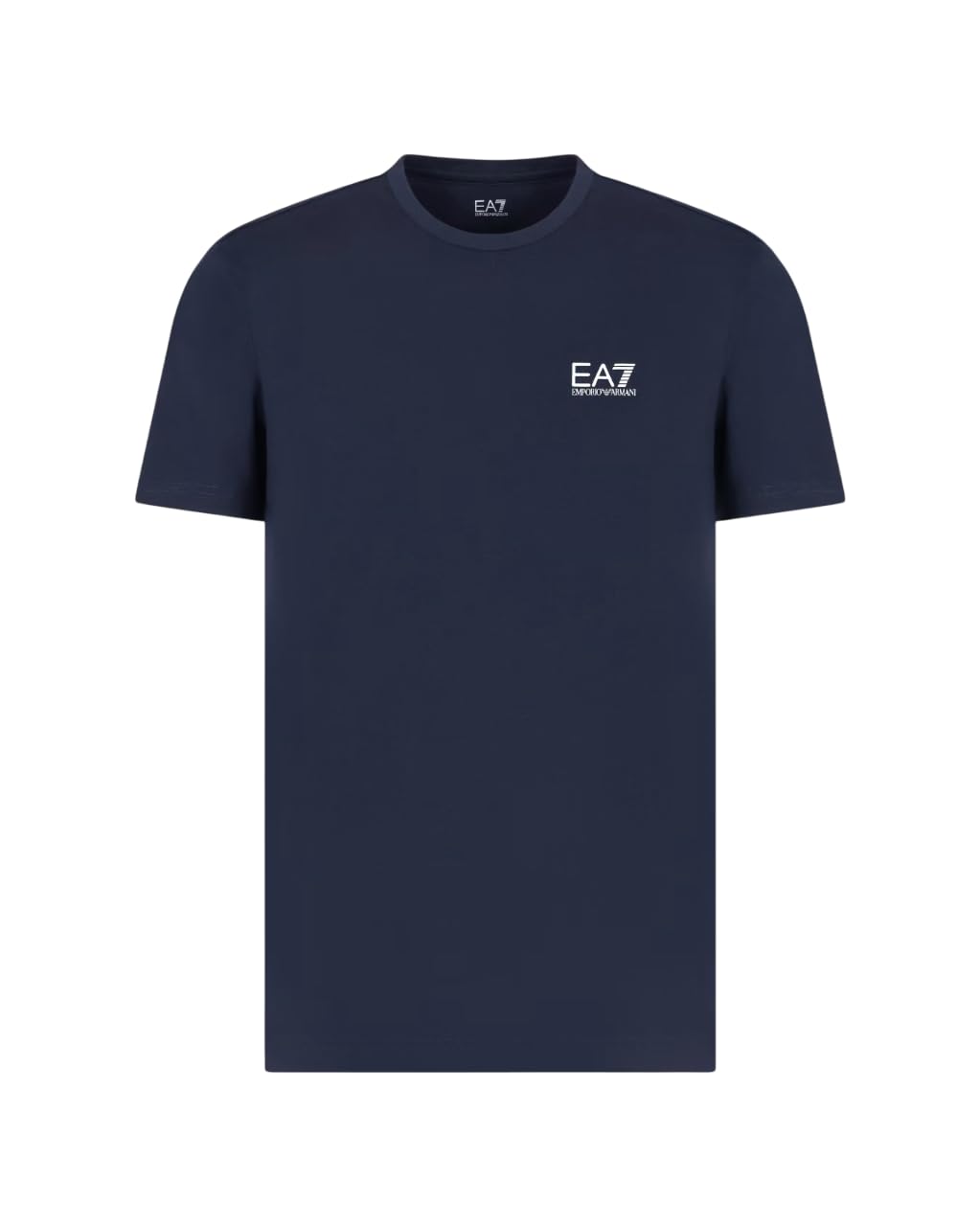 EA7 Men's T-Shirt with Chest Logo, Black/Gold, Armani Blue, 5XL