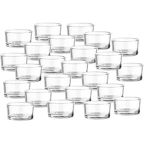 BigDean 24er Set Teelichtgläser - Premium Qualität Made in Germany Cover