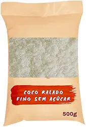 Coco Ralado Fino sem Açúcar, Pacote 500g