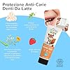 Promis Paste Kids - Dentifricio Bambini Senza Fluoro 0–6 Anni, Anti-Carie con Idrossiapatite, Naturale e Bio, Sicuro Se Ingerito, Gusto Fragola, per Denti Da Latte