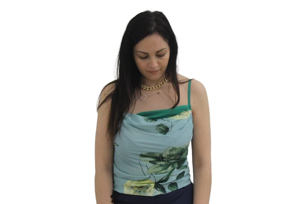 Pinko Viserbella Top Crepe De Chine Canottiera alla Moda Donna