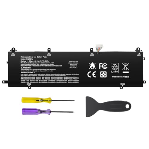 ASUNCELL - ASUNCELL 11.55V/72.9Wh BN06XL Batterie d'ordinateur Portable pour HP Spectre X360 15 15-EB 15-EB0005UR 15-EB0025TX 15-EB0250ND 15-EB0379NG 15-EB0520NA Convertible 15-EB0005NI 15-EB0009UR Series