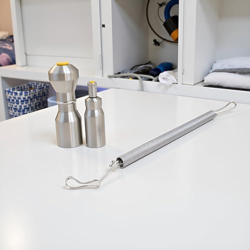 Image of Silver Replacement Springs with 2 Clips Stainless Steel 3.1 Inch Spring Fastening Water Drinking Bottle for Rabbit Hamster Water Bottle Spring Clip, Rabbit Pet Water Bottle Water Bottles