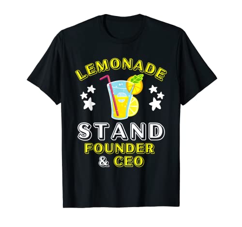 Lindo Lemonade Stand Fundador y CEO Lemon Juice Business Camiseta