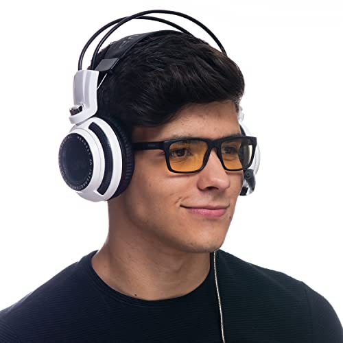 Óculos Gamer Titans Bravo 2.0 Preto - Lentes Blue Protection Amarela