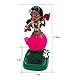 Solar Tanzendes Spielzeug,Asudaro Auto-Armaturenbrett Süßes Dekor Hula-Tänzerin Hawaiian Hula Shaking Head Tänzerin Figur Armaturenbrett Ornament Innenraum Hawaii Party Deko Kinderspielzeug,rosa