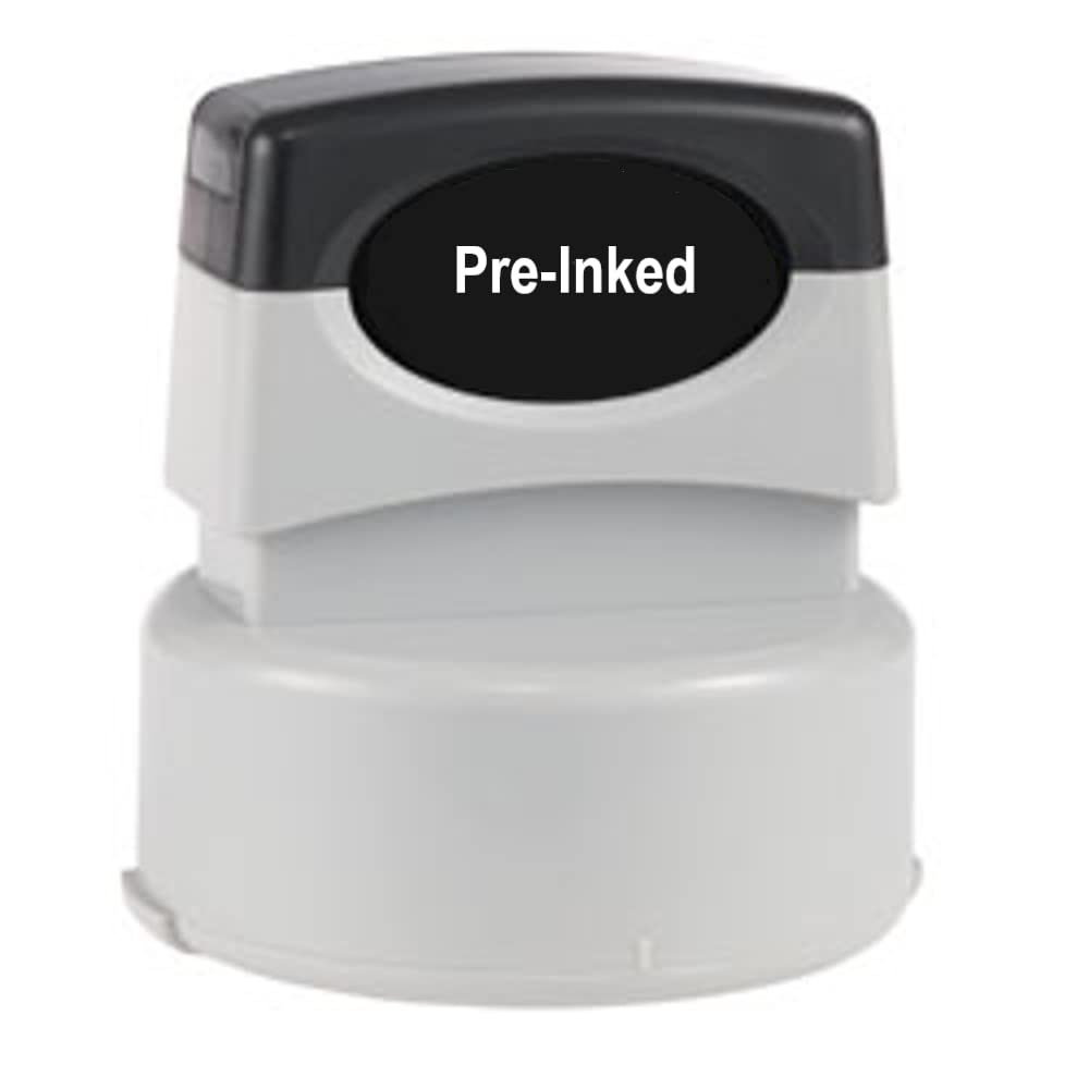 Round Notary Stamp for State of Wisconsin | Pre Inked Unit - for Extreme Life-Length