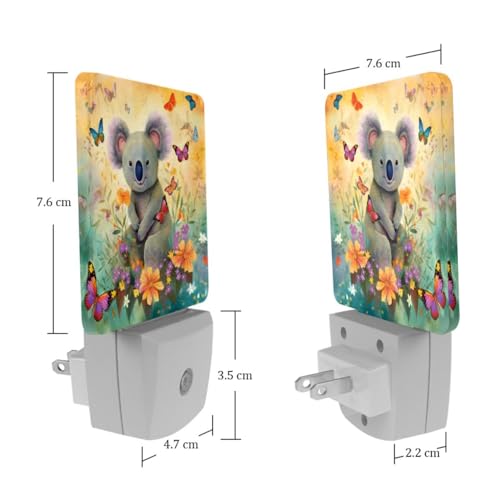 Lámpara de noche LED para niños con sensor crepúsculo miniatura 7