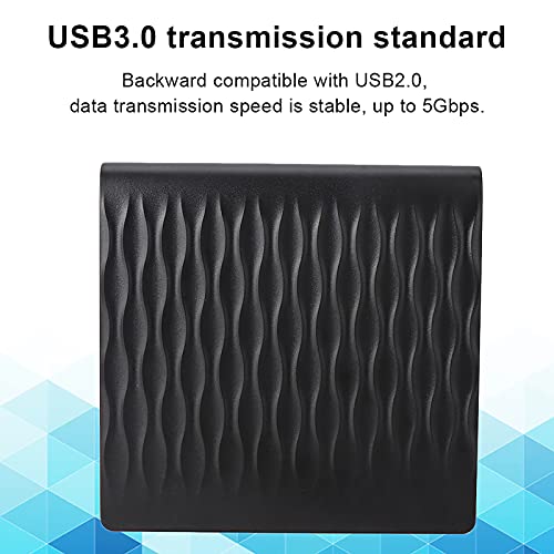 AstraLoom lector portátil USB 3.0 CD DVD RW negro miniatura 3
