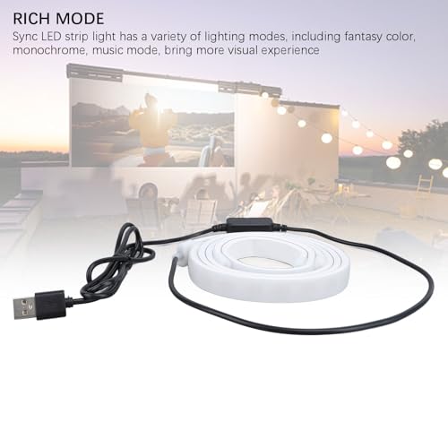 Tira de LED para computadora con luz RGB sincronizable USB miniatura 7