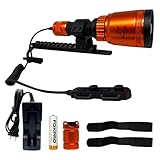 FOXPRO BowFire LED Bow Light for Bowfishing with 3 Light Settings Cool White, Middle and Warm White