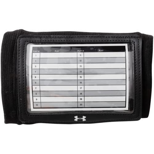 Under Armour Wristcoach Black accesorio táctico triple ventana y muñequera fútbol americano OSFM
