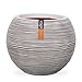 Produktbild Capi Europe - Gefäß Kugel Rib NL - 62x48 - Elfenbein - Öffnung Ø40 - Blumentopf für den Innen- und Außeneinsatz Bruchsicher - 100% recycelbar - KOFI271