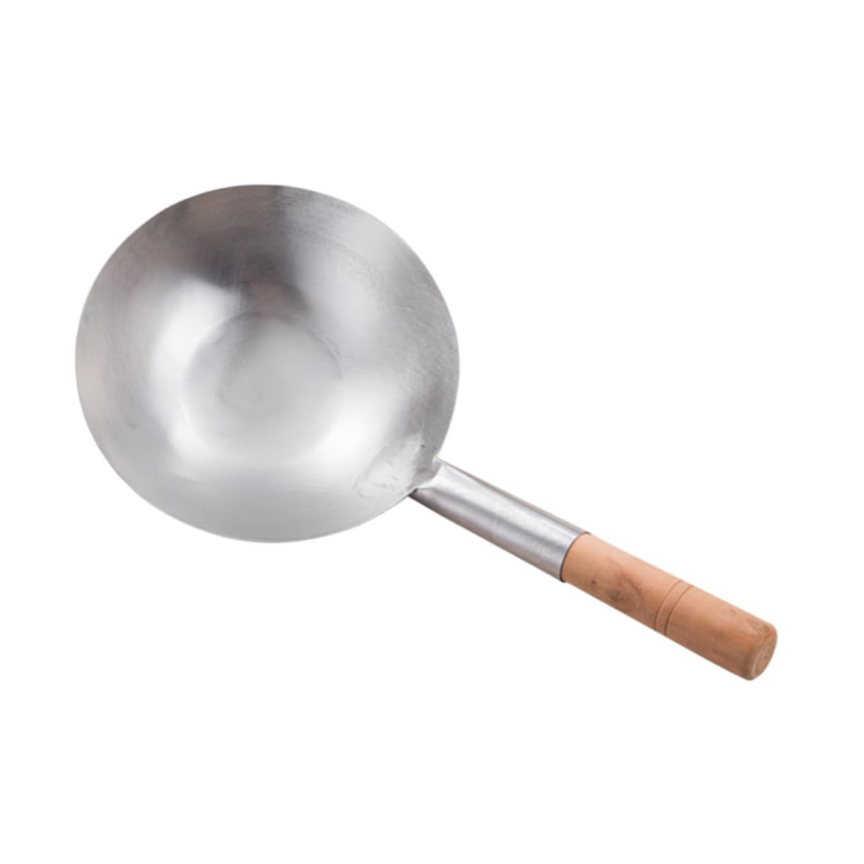 NAMOARLY Sturdy Stainless Steel Salad Spoon Wooden Handle Serving Spoon Perfect for Cooking Dining