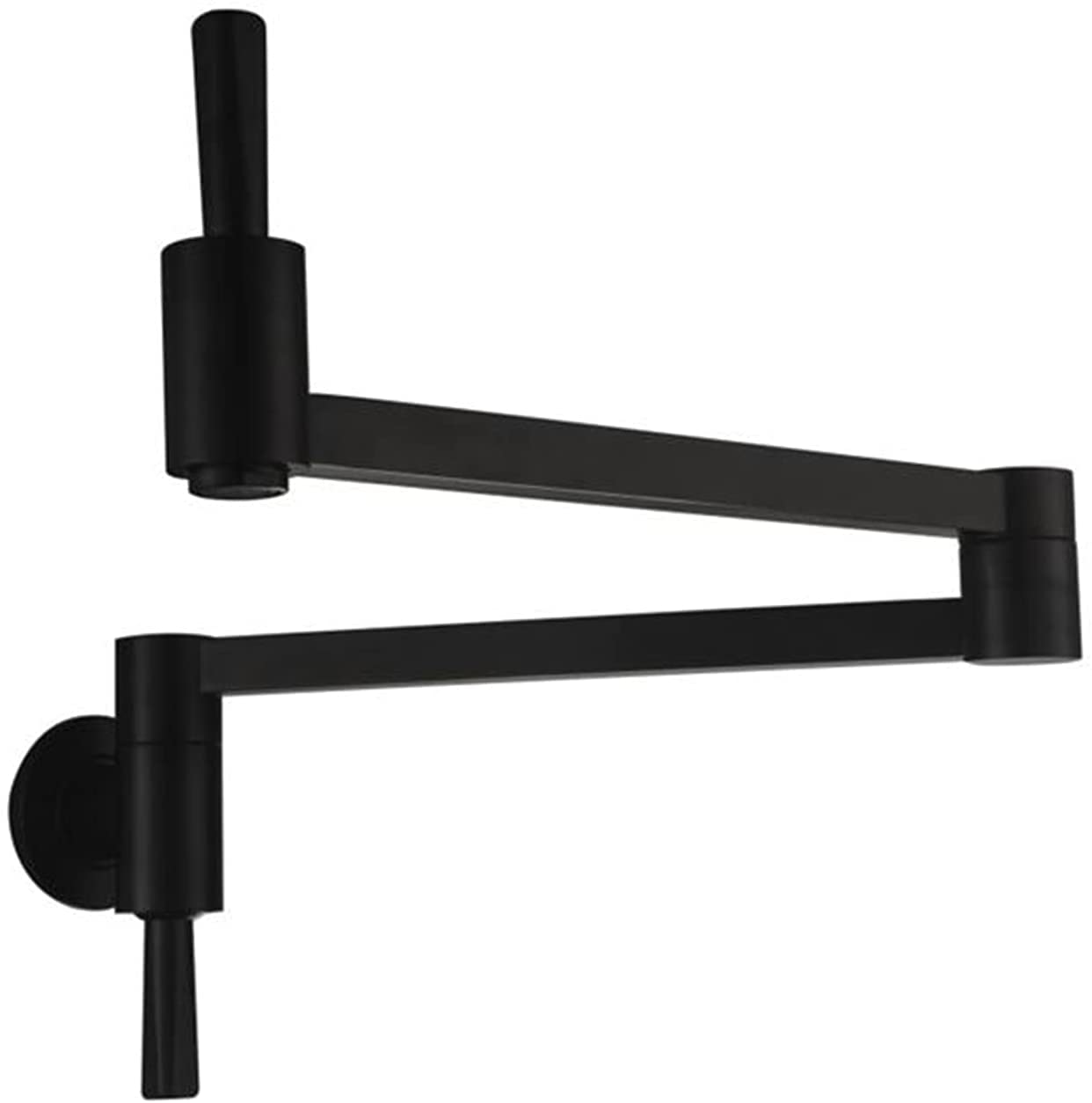 Rubinetto di riempimento in Ottone Rubinetto Singolo per Acqua Fredda Rubinetto per lavello da Cucina Commerciale Rubinetto per lavello da Cucina Pieghevole Estensibile Doppio Braccio oscillante