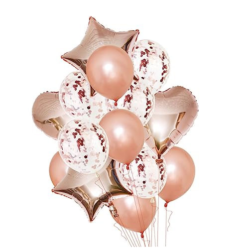 HONMEET 14pcs Aluminium Film Balloons Party Balloons Weight Decorative Party Supplies