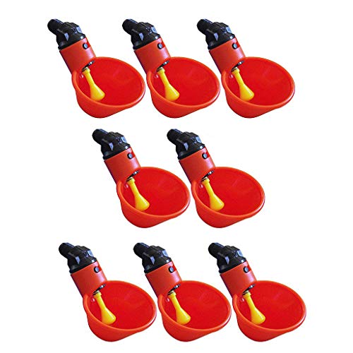 BLIBUNALA Water Automatische Kip Kip 10Pc Pluimvee Drinker Drinker Bekers - Plastic Patio Gazon & Tuin Eekhoorn Kooi compatibel met Motor (B, One Size) - Image 3