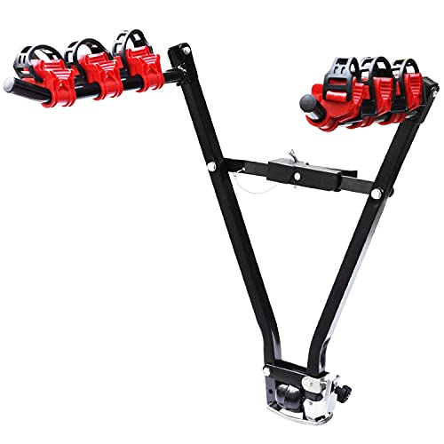 Price comparison product image Oypla Universal 3 Bike Bicycle Tow Bar Car Mount Rack Stand Carrier