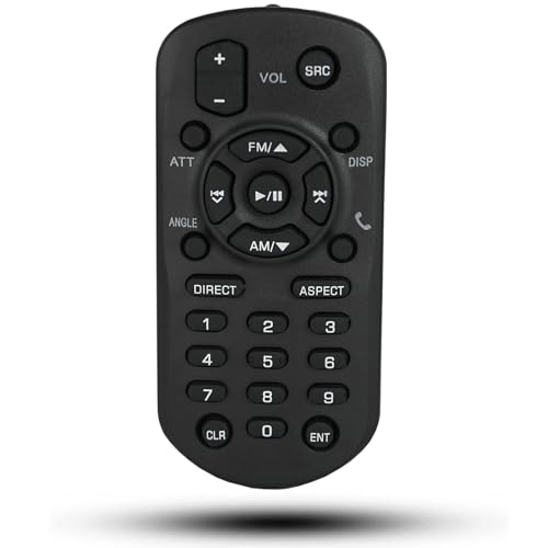 Controle remoto de substituição RM-RK258 compatível com receptor multimídia JVC estéreo para carro KW-M560BT KW-V350BT KW-V320BT KVC-120BT KW-V230BT KW-V250BT KW-V25BT KW-M150BT KW-M150BT