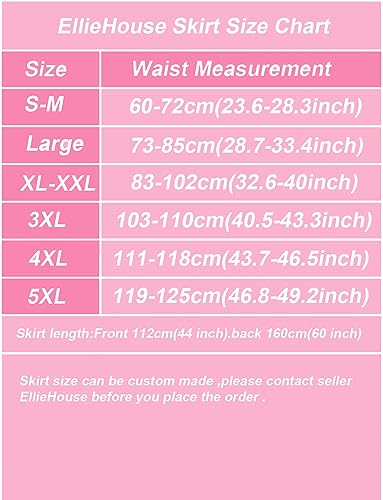 EllieWely Overskirt Short Front Long Back Party Tutu Tulle Skirt R052