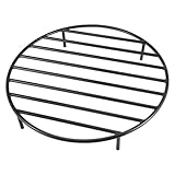 onlyfire Round Fire Pit Grate with 4 Legs for Outdoor Campfire Grill Cooking, 19 Inch