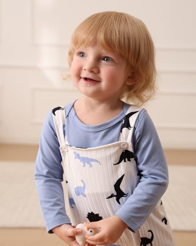Image of NZRVAWS Newborn Baby Girl Clothes Long Sleeve Ruffle Romper Bodysuit Floral Halen Pants Bowknot Headband 3pcs