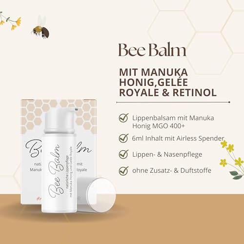 Lippenpflege Bedrop BeeBalm mit Manuka Honig und Gelée Royale