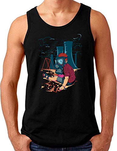 Débardeur OM3 Toxic Air Pollution homme vêtement noir grande taille 4XL
