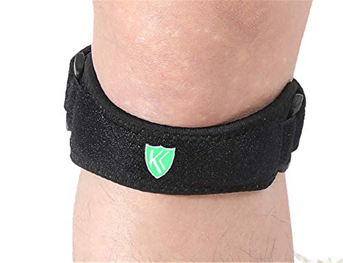 Genouillère latex avec insert demi-lune pour squat et basketball