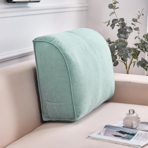 Extra Thick Wedge Pillow for Couch - Large Lumbar Support & Decorative Reading Cushion - Ultimate Comfort for Headboard, Waist & Back Support