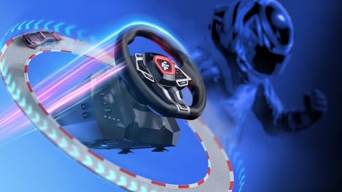 Image of Flashfire F107 IMOLA Racing FORCE FEEDBACK Wheel,Pedals, Shifter, Hall-Effect Sensor, Vibration Feedback Function, Adjustable Rotation 270 and 900, Red /Black for PS5, PS4, XBOX X /S,Xbox One, PC