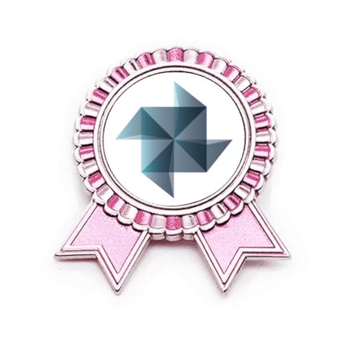 Broche géométrique rose moyen pour égayer vos tenues de bureau