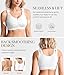BRABIC Zip Front Closure Everyday Bra for Women Post Surgery Compression Support with Adjustable Straps Wirefree (Medium, White)