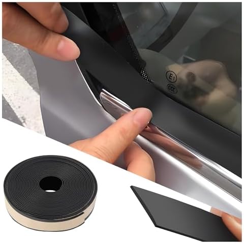 13.12FT Car Window Seal Strip,Rubber Automotive Weather Stripping for Car Window Edge Gap,Universal Self Adhesive Car Window Trim Car Accessories for Most Cars Trucks SUVs Cover