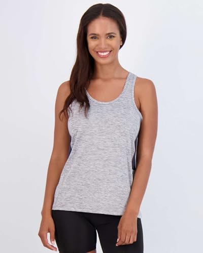 Image of Real Essentials 5-Pack Women's Racerback Tank Top Dry-Fit Athletic Performance Yoga Activewear (Available in Plus Size)