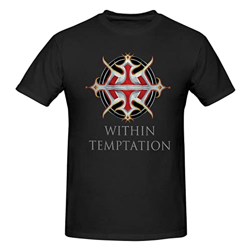 Oudrspo Within Shirt Temptation T-Shirt à Manche à Manches Courtes à Ajustement régulier Masculin, t-Shirt en Coton Classique