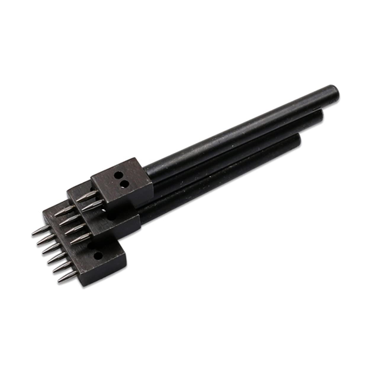 TEHAUX 3pcs Leather Hole Punch Tool Chisel for Precision Leather Crafting Teeth Design for Quick Punching for Sewing and Stamping Projects