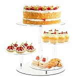Flessibilità del supporto a più livelli: progettato con diverse impostazioni di altezza, il supporto per cupcake consente composizioni di dessert, migliorando l'estetica delle occasioni festive e semplificando al stesso il processo di servire deliziosi spuntini ai partecipanti