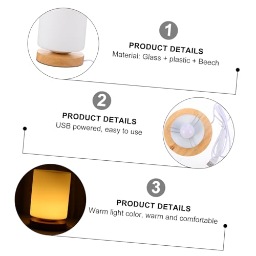 Lámpara de Mesa LED con Luz Cálida Ajustable y Carga USB miniatura 3