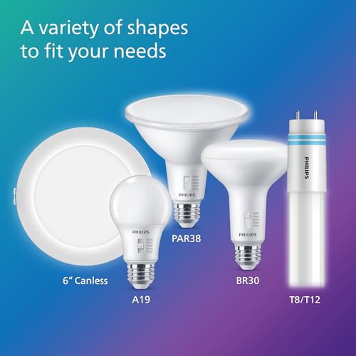 PHILIPS LED 65W BR30 Flicker-Free Light Bulbs, 6-Pack - image 9