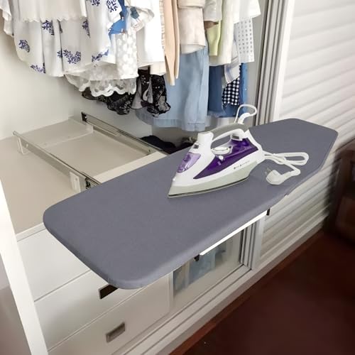 Nisorpa Folding Ironing Board 180° Rotatable Ironing Boards Pull Out Ironing Board Space Saving Ironing Boards with Heat-resistant Cover 82 x 30cm - Image 5