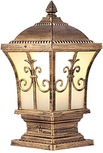 Pole light extérieur encastré anthracite avec tente acrylique WQHPLMD pour patio
