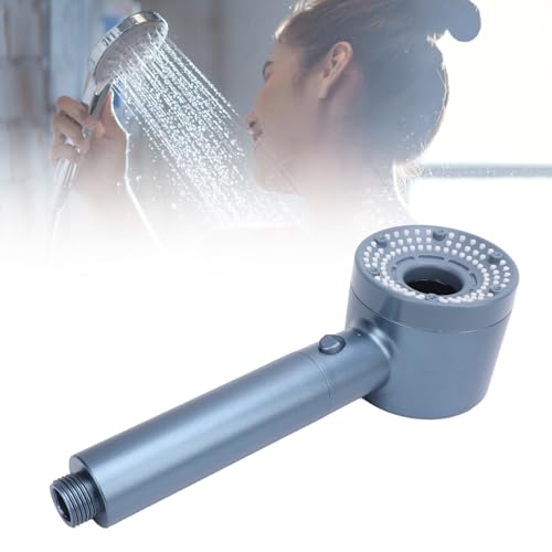 Regadera de mano cromada para baño con 5 modos ajustables miniatura 6