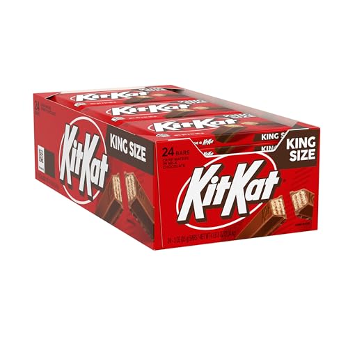 Image of KIT KAT Milk Chocolate Wafer King Size, Candy Bars, 3 oz (24 Count)