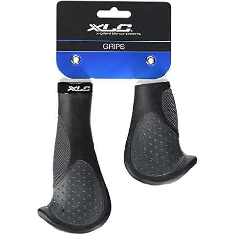XLC Ergonomic Grips,Black/Grey Cover