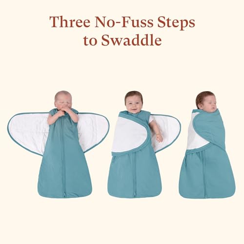 Image of 1.0 TOG Swaddle Sleep Sack, Adjustable Wearable Blanket for Babies 6-15 Months, Perfect for New Moms, Medium