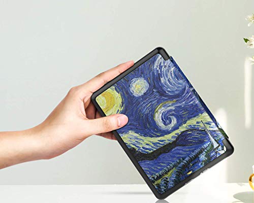Capa Kindle 10a geração - WB Ultra Leve, Silicone Flexivel e Sensor Magnético - Van Gogh