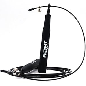 EVEREST FITNESS Springtouw met 360 graden kogelgewricht en gratis transporttas, springtouw, high-speed rope, jump rope