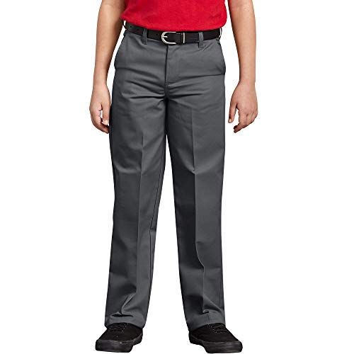 Image of Dickies Boy's Flexwaist Flat Front Straight Leg School Uniform Pants - Adjustable Uniform Trousers for Schoolwear