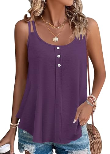 PLOKNRD Damen Tank Top Sommer Spaghetti Oberteile Ärmellose...